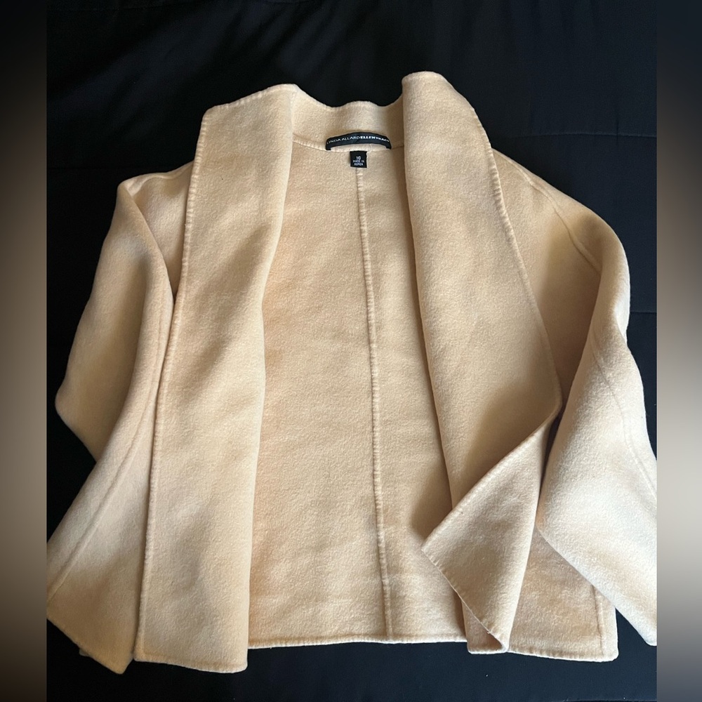 Women's Beige Open Front Jacket